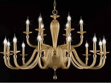 SHEEN L12+6 - Crystal chandelier with Swarovski® Crystals _ Euroluce Lampadari